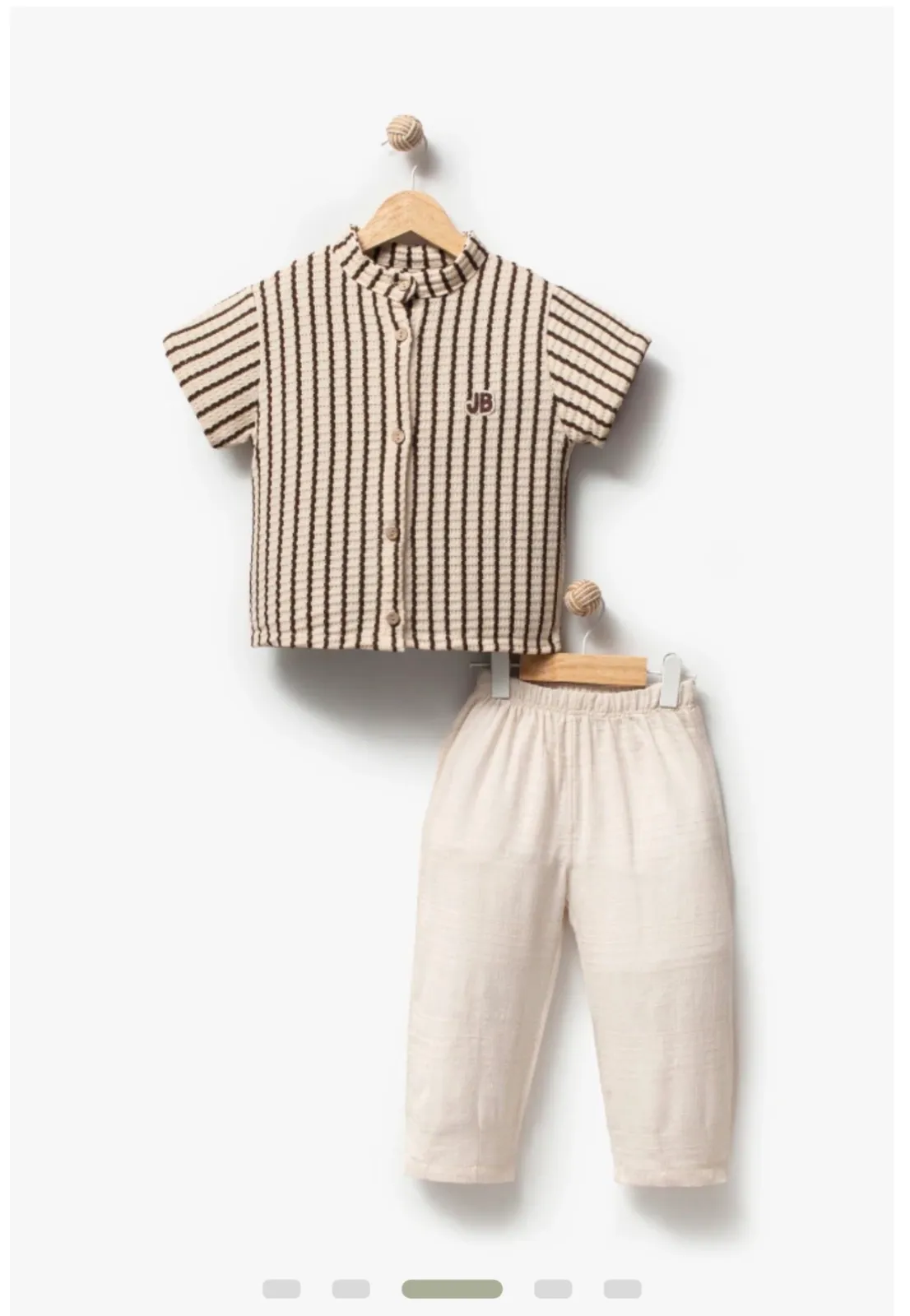 Boys' two-piece linen set