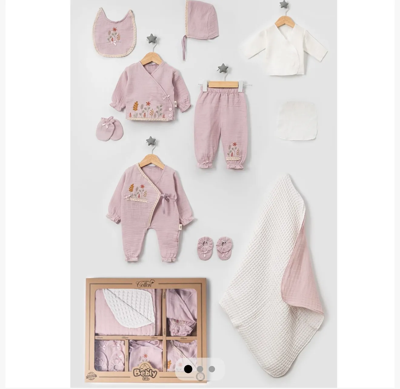 10-piece embroidered hospital set