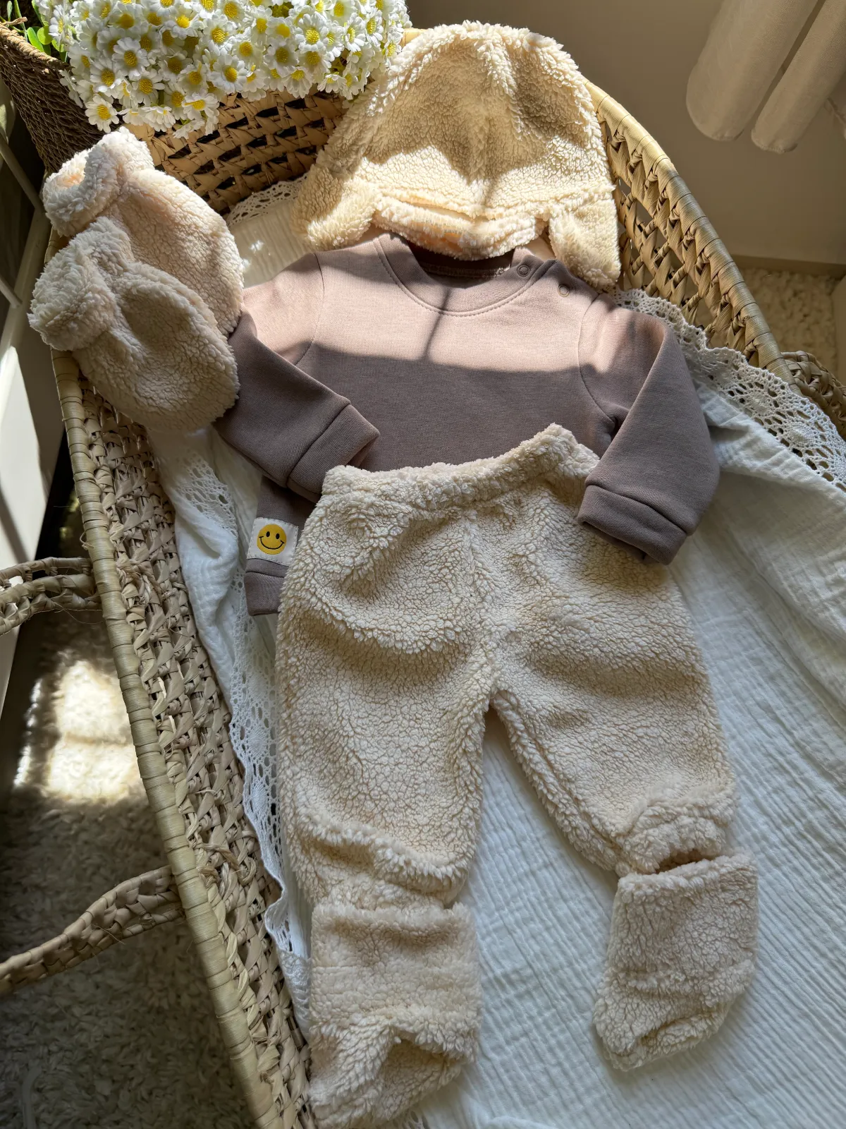 5-piece sheep fleece set