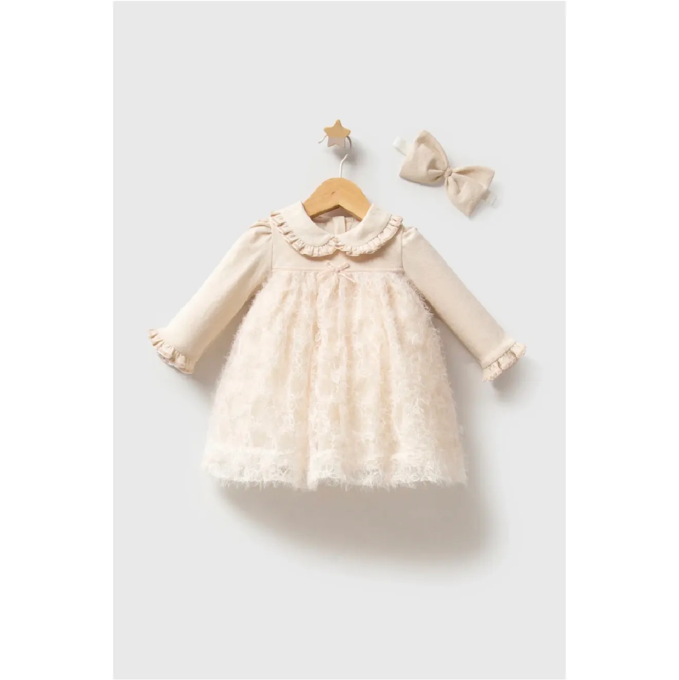 Creamy autumn dress