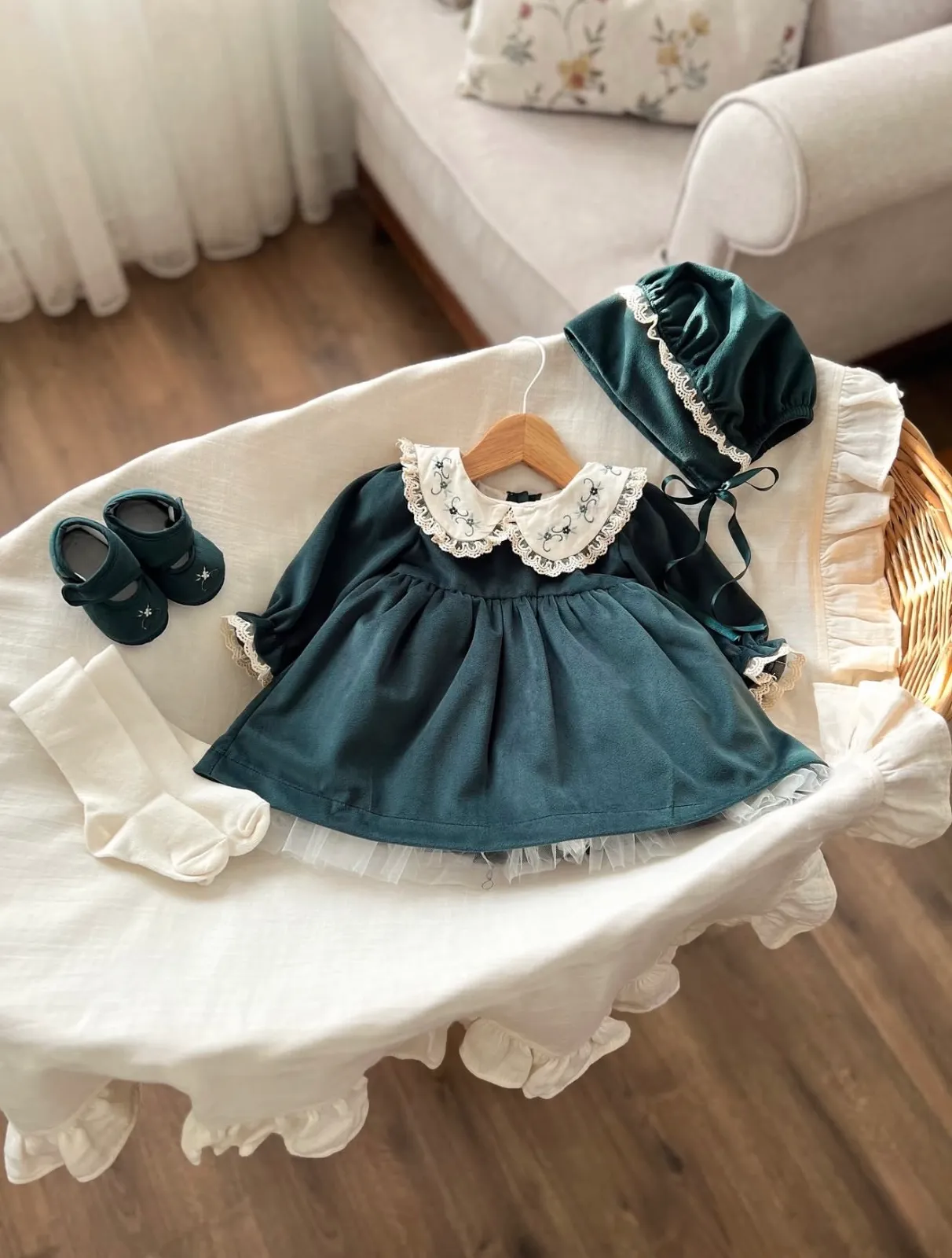 Luxury velvet dress set