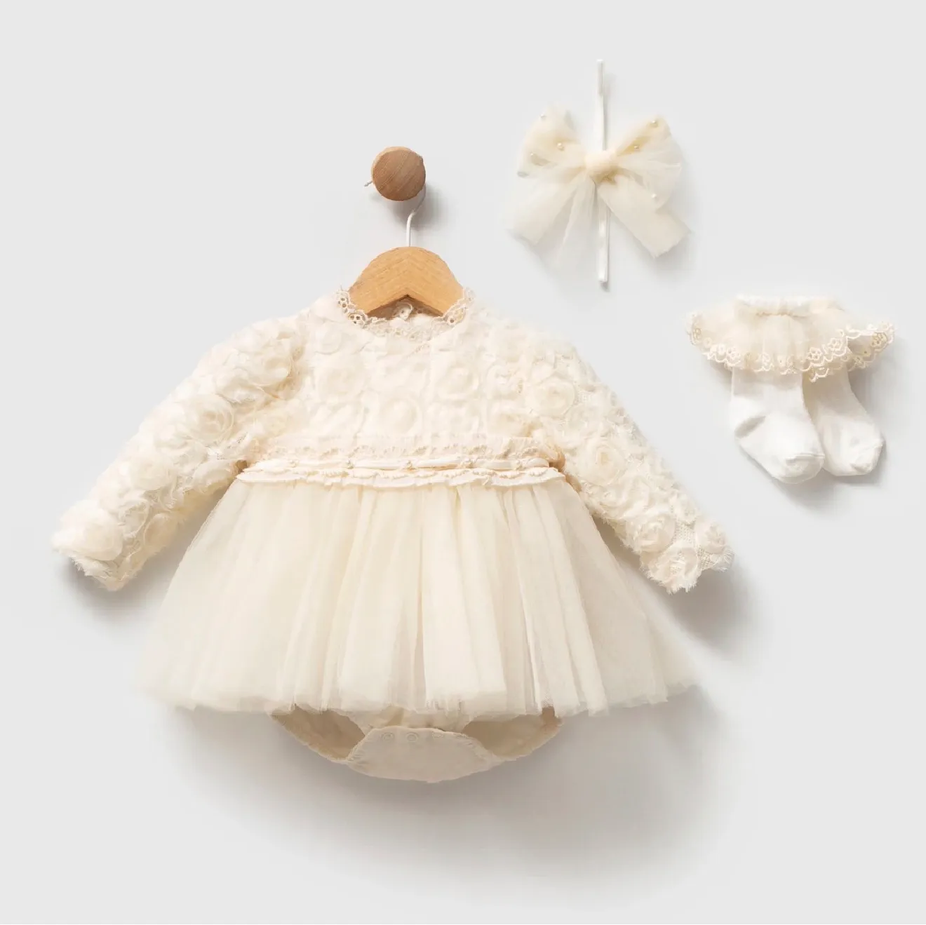 Luxury Ivory Dress - Romper