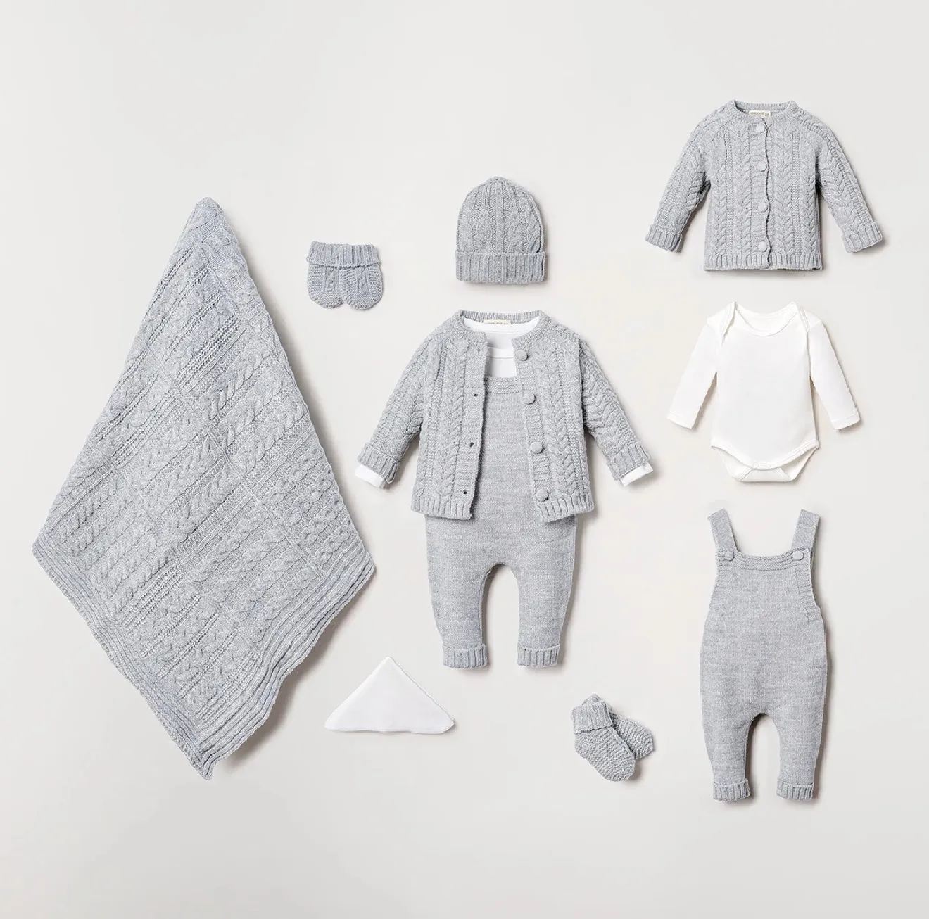 Baby wool set, 8 pieces